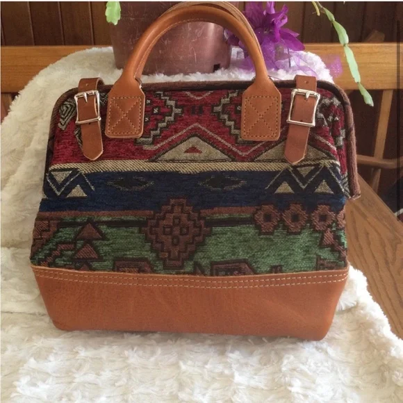 Miss L Fire Purse Textile And Leather Handbag Anthropologie Irregular Choice - Picture 2 of 8